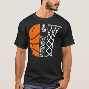 Kinder Basketball Geburtstag für Jungen 13 Jahre a T-Shirt