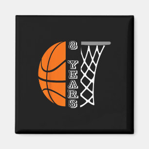 Kinder Basketball Geburtstag für Jungen 8 Jahre al Magnet