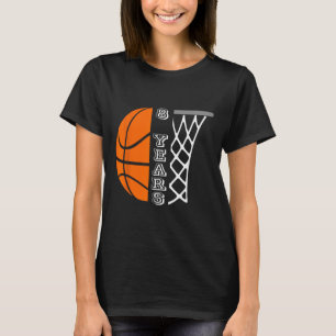 Kinder Basketball Geburtstag für Jungen 8 Jahre al T-Shirt