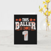 Kinder Basketballspieler 1 Jahre Junge Basketball Karte (Gelbe Blume)