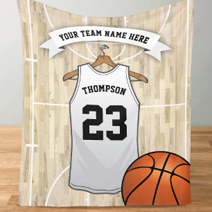 Kinder Basketballteam, Name und Nummer Fleecedecke