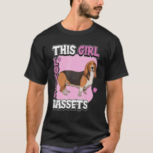 Kinder Basset Hound Quote Eigentümer dieses Girl-L T-Shirt