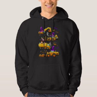 Kinder Bau Fahrzeug Halloween Kranwagen LKW Pu Hoodie