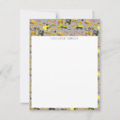 Kinder Bau von LKWs Muster Kinder Mitteilungskarte (Vorderseite)