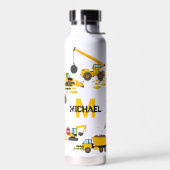 Kinder Baubagger Wasserflasche Trinkflasche (Links)