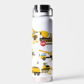Kinder Baubagger Wasserflasche Trinkflasche (Rückseite)