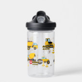 Kinder Baubagger Wasserflasche Trinkflasche (Vorne)