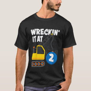 Kinder Baufahrzeug für Jungen zum 2. Geburtstag T-Shirt