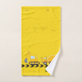 Kinder Baufahrzeug Gelbe Jungen Badhandtuch Set (Handtuch)