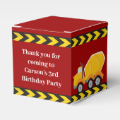 Kinder Baufahrzeug Red Boys Geburtstagspartei Geschenkschachtel (Vorderseite)