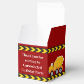 Kinder Baufahrzeug Red Boys Geburtstagspartei Geschenkschachtel (Geöffnet)