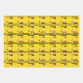 Kinder Baufahrzeuge Boys Geburtstag Custom Geschenkpapier Set (Vorderseite)