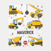 Kinder Baukasten Personalisierter Name Fleecedecke (Vorderseite)