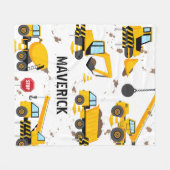 Kinder Baukasten Personalisierter Name Fleecedecke (Vorderseite (Horizontal))