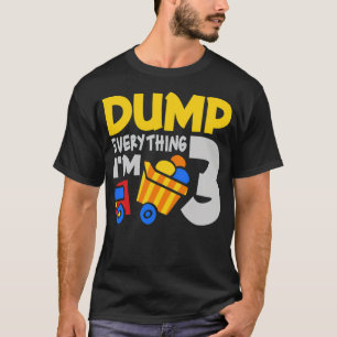 Kinder Bauwagen 3. Geburtstag Junge Kultur f T-Shirt