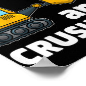 Kinder Bauwagen 5th Birthday Boy 5 Year O Poster (Ecke)