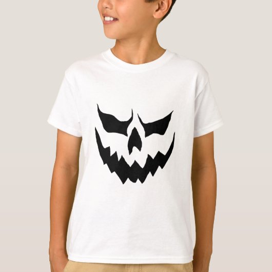 Kinder Beängstigend Pumpkin Shirt (Vorderseite)