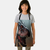 Kinder Beängstigender Dinosaurier, Schürze in Voll (Insitu)