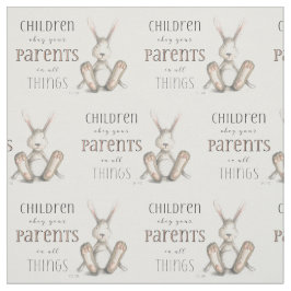 Kinder befolgen Ihr Elternteil-Col. 3:20 Stoff