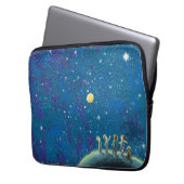 Kinder beim nächtlichen Himmel Laptopschutzhülle (Vorderseite Links)