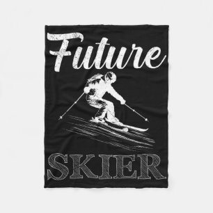 Kinder beim Skifahren, zukünftiger Skifahrer, lust Fleecedecke