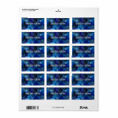 Kinder benennen Galaxy Space School Supplier Label Adressaufkleber (Vorne)