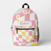 Kinder benennen Rucksack 70er Groovy Zurück zur Sc (Vorderseite)