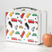 Kinder benennen Rucksack Auto Rennen zurück zur Sc Metall Brotdose (Beispiel)