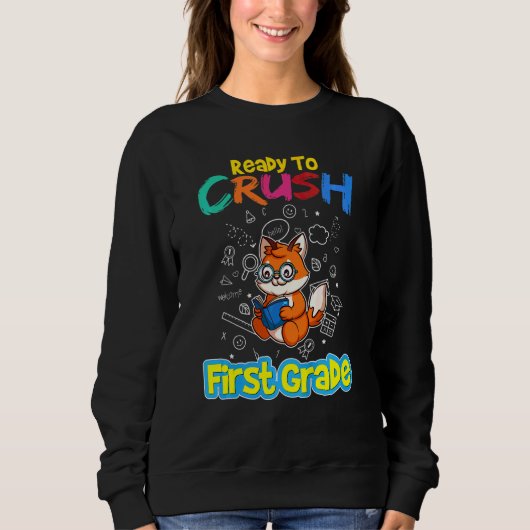 Kinder bereit, den Kindergarten der ersten Klasse Sweatshirt (Vorderseite)