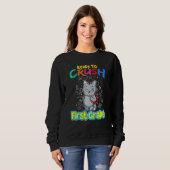 Kinder bereit, den Kindergarten der ersten Klasse  Sweatshirt (Vorne ganz)