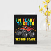 Kinder bereit, den Monster-Lkw der zweiten Klasse  Karte (Gelbe Blume)