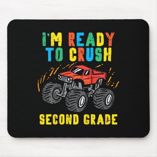 Kinder bereit, den Monster-Lkw der zweiten Klasse  Mousepad (Vorne)