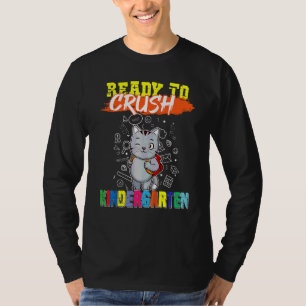 Kinder bereit Kindergarten Niedliche Katze Vorschu T-Shirt
