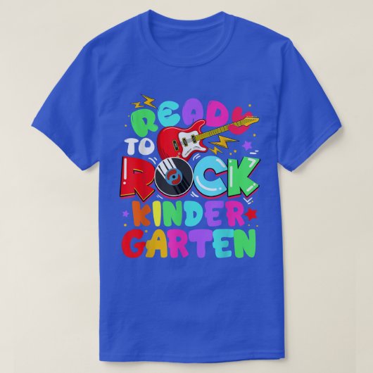 Kinder bereit Kindergartengitarre zu rocken T-Shirt (Design vorne)