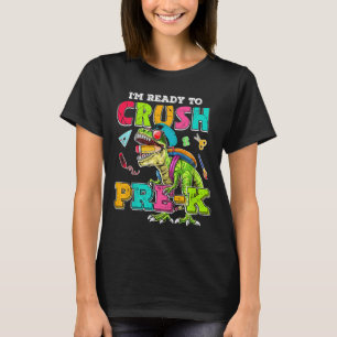 Kinder bereit, Pre-K-Rex-Dinosaurier zu zerdrücken T-Shirt