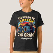 Kinder bereit zum Abreißen von 2nd Grade LKW Boys  T-Shirt (Vorderseite)