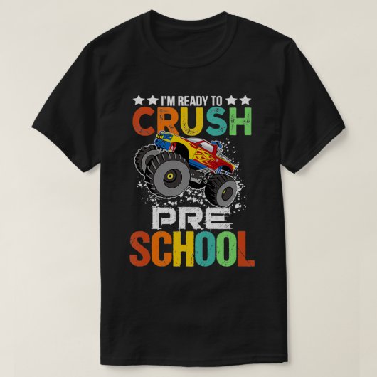 Kinder bereit zum Brechen von Monster Truck Boys B T-Shirt (Design vorne)