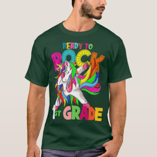 Kinder Bereit zum Rock 1. Klasse Dbing Einhorn zur T-Shirt