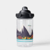Kinder Berglandschaft mit Namen Trinkflasche (Rückseite)