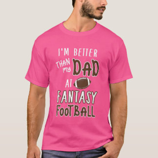 Kinder besser als Vater Fantasy Football Niedlich  T-Shirt