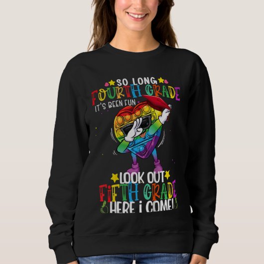 Kinder betäuben Fidget Toy So Long 4. Graduati Sweatshirt (Vorderseite)