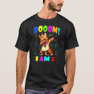 Kinder betäuben Katze Booom I Am 8 Jungs Mädchen 8 T-Shirt