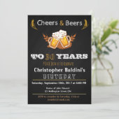 KINDER & BEUERN - GEBURTSTAGLICHE EINLADUNG FÜR JE (Stehend Vorderseite)