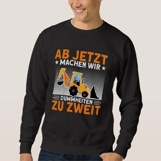 Kinder Big Brother Digger Driver Brothers Brüder Sweatshirt (Vorderseite)