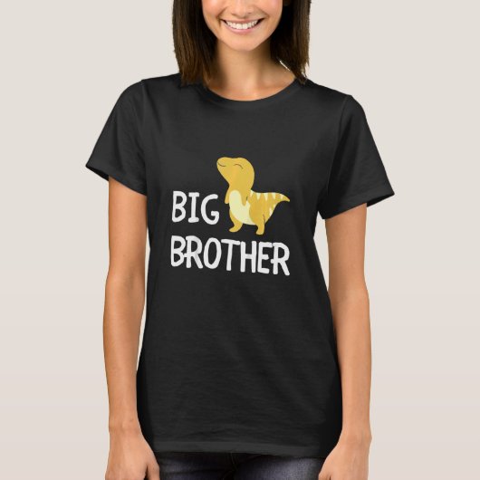Kinder Big Brother Dinosaurier Bestes Bro der Welt T-Shirt (Vorderseite)