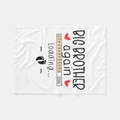 Kinder Big Brother Est 2026 - 3. Baby Pregnan Fleecedecke (Vorderseite (Horizontal))