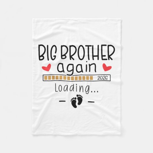 Kinder Big Brother Est 2026 - 3. Baby Pregnan Fleecedecke (Vorderseite)