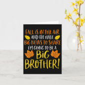 Kinder Big Brother Fall Schwangerschaft Ankündigun Karte (Gelbe Blume)