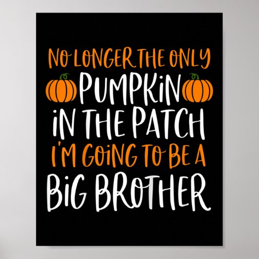 Kinder Big Brother Fall Schwangerschaft Ankündigun Poster (Vorne)