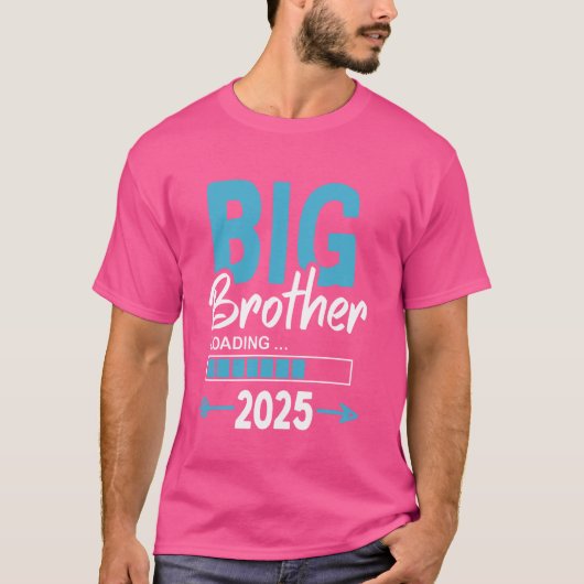 Kinder Big Brother Loading 2025, befördert in Big T-Shirt (Vorderseite)